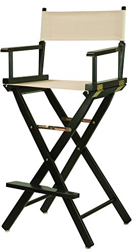 Casual Home 30 Director's Chair Black Frame-with Wheat Canvas, Bar Height