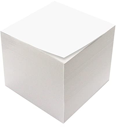 Memo Cube Refill, 90 x 90mm, 900 Sheets (Loose), Refill pad, Zero Plastic Packaging, FSC Paper