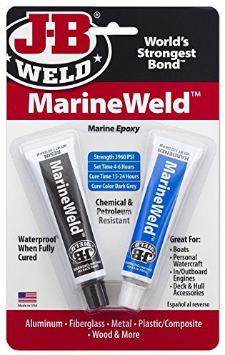 J-B Weld 8272 MarineWeld Marine Epoxy - 2 oz (Pack of 6)