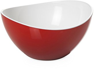 Omada Design Ciotola Cucina in Plastica Bicolore 40 cl, Infrangibile, Impilabile, Lavabile in Lavastoviglie, Made in Italy, Linea Trendy
