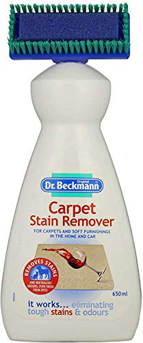 Dr Beckmann 2 x quitamanchas para alfombras con aplicador/Cepillo de Limpieza, 650 ml