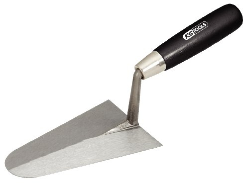 KS Tools 144.0112 Truelle italienne ronde lame acier manche bois 180 mm
