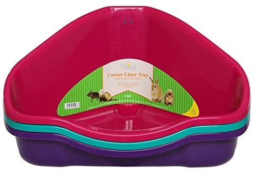 Walter Harrison's Ecktoilette für Kleintiere – Kaninchen, Degus, Frettchen, Katzen – groß – 49 cm