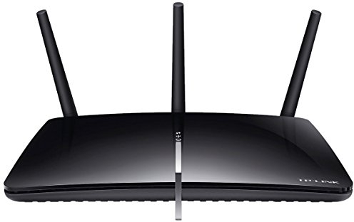 TP-LINK Archer D7 - Módem Router (AC1750 Mbps Banda Dual WiFi Gigabit, ADSL2+, WPS, 2 x USB), Negro