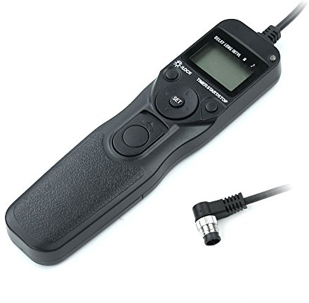 subtel Fernauslöser für Nikon D1 D1H D1X D200 D2H D2X D3 D300 D300S D3s D3X D4 D5 D500 D700 D800 D800E D810 D850 F6 Kabelauslöser mit Timer MC-30 MC-36 MC36a Fernbedienung Camera Remote Control