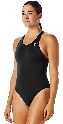 TYR Women's Durafast One Maxfit Swimsuit, Black, 34