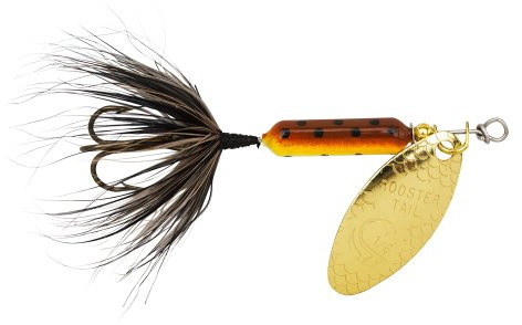 Yakima Bait Wordens Original Rooster Tail Spinner Lure, Brown Trout, 1/6-Ounce