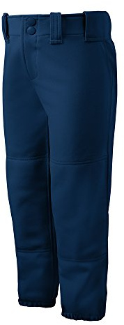 Mizuno Adult Women's Belted Low Rise Fastpitch Softball Pant, Navy, Small
