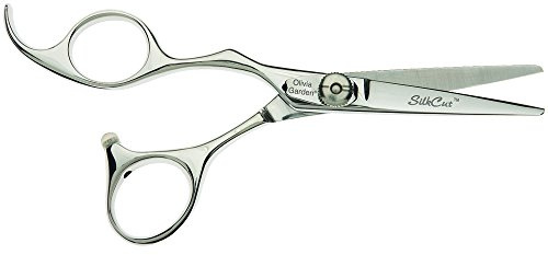 Olivia Garden Silkcut 5.0 - Forbici per Mancini - Taglio di Precisione, Manico Ergonomico, per Parrucchieri Professionisti