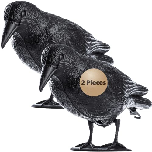 KADAX 2 stycken svart korv, duvskrämma av plast, fågelförsvar, naturlig skadedjursbekämpning, skydd mot irriterande fåglar