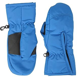 Mountain Warehouse Kids Snow Mittens - Snow Proof Ski Gloves, Adjustable Cuffs, Fleece Lined - For Autumn Winter & Outdoors