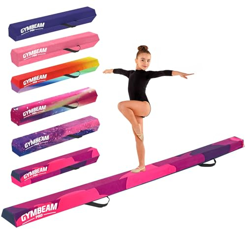 Original Cup Aerobik® Poutre de Gymnastique Pliable Violette pour Enfants et Adultes | Transportable avec Sac de Transport | Rigide, Légère, Antidérapante | 3 Couches Revêtement Soft Touch