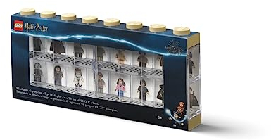 Lego Minifigur Display Case 16 Harry Potter, Stapelbarer Aufbewahrungsbehälter für Wand oder Schreibtisch, Platz für 16 Minifiguren, Perfekt für Heim - oder Büroregale
