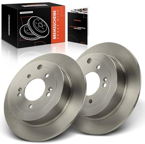 Frankberg Bremsscheiben Bremsscheibensatz Hinterachse Voll Massiv Kompatibel mit Tucson TL TLE 1.6L-2.0L 2015-2020 Sportage QL QLE 1.6L-2.4L 2015-2022 Replace# 58411D7000