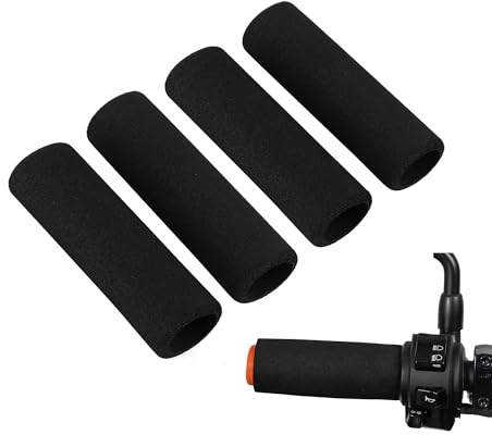 TUKEVA 2 Paires Motorrad Lenkergriff Schaum Griffe Griffüberzug Anti Vibration Bequem Lenker Abdeckung Grip Puppies Motorrad für Durchmesser Lenker 3.17-3.68cm für Motorrad Rennrad E-Bike etc (31mm)