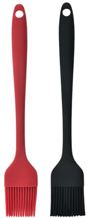 SDKZBFC 2 Pcs Pinceles de repostería Pincel Cocina, BBQ Pincel Brocha Cocina Pincel Silicona Cocina para Barbacoas Esparcir Aceite, Mantequilla, Salsa, Marinados Barbacoa, Hornear