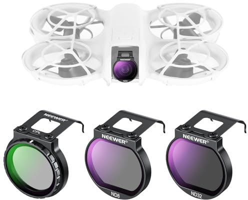 NEEWER Filter Set für NEO Drone, 3er Pack, CPL/ND8/ND32 Graufilter Zirkularer Polfilter, Drone Zubehör, schlank mehrfach beschichtetes optisches HD Glas, kompatibel mit DJI NEO, FL-N27
