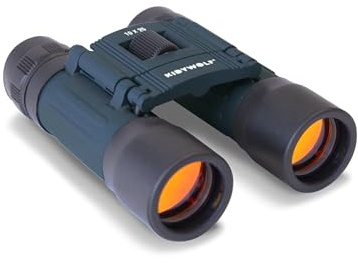 KIDYWOLF - KIDYBINOCULAR Bleu - Jumelles Enfant Compactes x10 - Kit Explorateur avec Boussole et Étui - Jeu d'Observation Nature dès 5 Ans