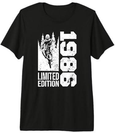 MTB Mountainbike Nacido en 1986 Cumpleaños BTT-Bicicleta Camiseta Premium