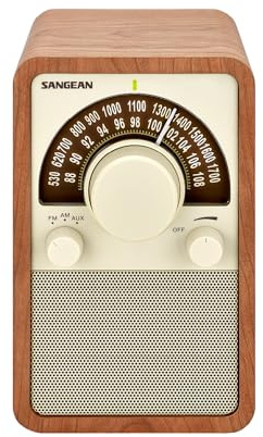 AM/FM Table Top Wooden Radio (Walnut)