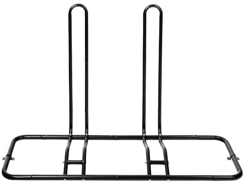 Schramm® Fahrradständer erweiterbar in schwarz Bodenständer freistehend Radständer Standparker Fahrrad Abstellständer Mehrfachständer, Größe:Für 2 Fahrräder