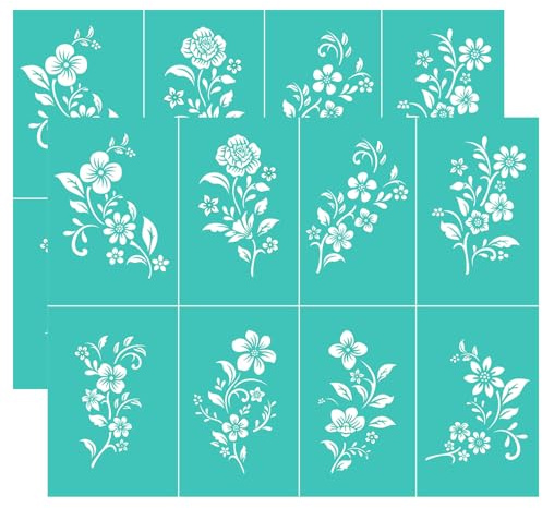 2 st bokstäver mönster silkscreen stencil, återanvändbar självhäftande silkscreentryck, för dekor/tryck på trä/tyg/vägg/kopp/platta/glas/papper, hem juldekorationer mönster (21 x 28 cm)