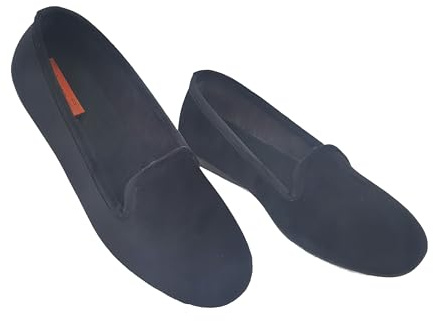 Maravillosas zapatillas de invierno para mujer, bailarinas cerradas para casa de invierno de terciopelo afeitado, zapatillas de felpa elegantes, suaves y súper cómodas, Negro , 40 EU