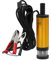 CGEAMDY 12V 38mm Dieselpumpe Ölpumpe, Tauchpumpen Mit Filter Mesh, 12L/Min Elektrisch Kraftstofftransferpumpe Wasserpumpe, Für KFZ, Auto, Caravan, Marine Boot(Gold)