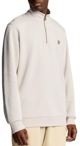 Lyle & Scott Premium Troyer Men's - 100% Cotton | Half Zip Sweatshirt with Basic Design | XS-XXL, W870 Cove, XX-Large