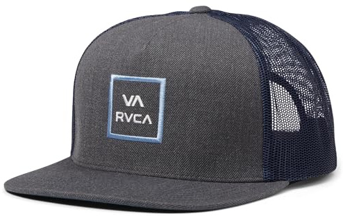 RVCA, Mens, Va All The Way Trucker, Heather Charcoal, One Size