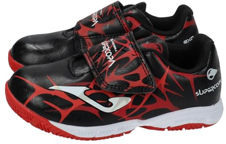 Joma SCJS2501INV Zapatillas fútbol Sala niño Supercopa JR, Cierre Adhesivo, Suela Antideslizante para Indoor NIÑO Zapatillas