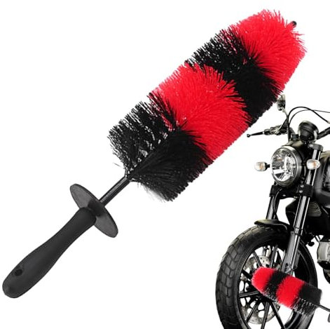 Felgenbürste - Felgenbürste mit weichen Borsten, Radbürste | Tiefenreinigungsbürste für Felgen und Reifen, professionell für PKW, LKW, Motorrad, Fahrrad,