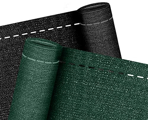 FIVMEN Valla de jardín, 2 x 10 m, protección visual, 150 g/m², HDPE, protección visual para balcón, protección visual para balcón, resistente a la intemperie, antracita