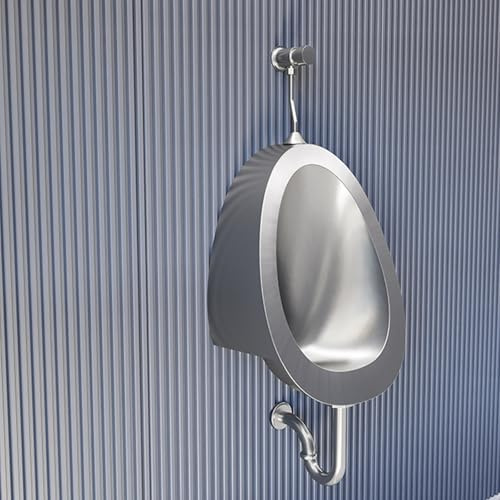 Orinatoi da parete commerciali da uomo, in acciaio inox 304, design a prova di perdite, interno profondo, scarico manuale, ideale per bagni esterni e aree ad alto traffico