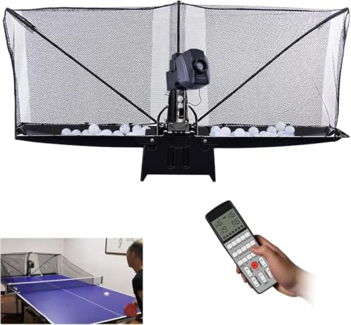 Automatisk Bordtennisrobot Med Multirotationskastare Och Bollåtervinningsnät - Perfekt För Träning, Färdighetsförbättring Och Soloträning