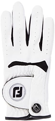 Footjoy Kinder Golfhandschuh Junior RH für rechte Hand (Linkshänder), Weiß (White), Medium