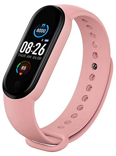 Queen.Y Fitness Armband Schrittzähler, Smart Armband Bluetooth Uhr wasserdichte Sportuhr Armband Fitness Armband Herzfrequenzmesser Schrittzähler Schlafmonitor Blutdruck für Damen Herren Kinder
