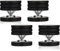 YuanYong Lautsprecher Spikes 4 Sets 49mm×49mm Lautsprecherfüße mit POM Edelstahl-Lautsprecherpads HiFi Geräte Füße für HiFi-Lautsprecher, Subwoofer, Audioverstärker, DAC und CD-Player (Schwarz)