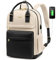 LOVEVOOK 15,6 Zoll Laptop Rucksack Schulrucksack Mädchen Teenager Rucksack Damen mit Laptopfach, Wasserdichter Schultasche Daypack für Schule Uni Reisen Arbeit, Schwarz Beige