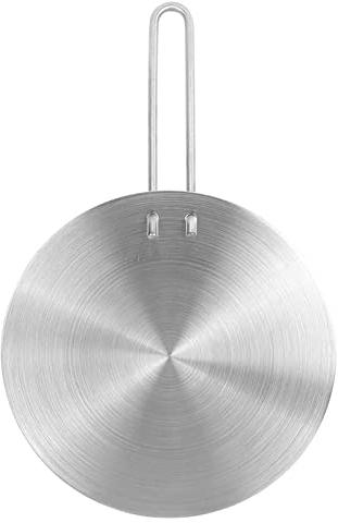 Adaptateur De Plaque À Induction, Diffuseur de Chaleur de Plaque d'Acier Inoxydabl Pour Mettre Sous Les Pots Sur Les Brûleurs Cuisinière Diffuseur De Chaleur Mijoter Anneau (20cm)