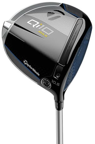 TaylorMade Golf Qi10 MAX Driver10,5 graders snabbare styv vänsterhänt, silver