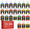 VIVOHOME Set de 24 couleurs pour aérographe, peintures acryliques pour aérographe prêtes à être pulvérisées (pas besoin de diluant)