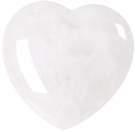 GXGM 1 Pieza 45Mm Cristales Y Piedras Grandes, Piedras Naturales, Cristaloterapia, Cristal Natural Curativo Para Meditacion, Piedras Chakra Para San Valentin, Aniversario (Blanco)