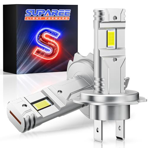 SUPAREE H7 LED Headlight Bulb Canbus H7 12V LED h7 Bulbs 6500k 30000LM 700% Fanless 1:1 Mini Size Conversion Kit for Car Hi/Lo Beam IP68 Waterproof Plug and Play 2Pcs
