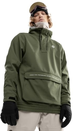 SIROKO - Veste de Snowboard avec Poche Kangourou W3 Robson - L - Vert