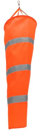 SEWACC Manga de Viento Reflectante de Tela Oxford Bandas Fluorescentes para Construcción y Jardín al Aire Libre Naranja