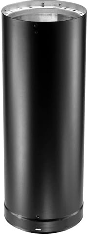DuraVent DVL 6DVL-12 DVL Galvanized Steel/Stainless Steel Double Wall Wood Burning Stove Pipe Connector to Vent Smoke/Exhaust, 12 x 6 Diameter