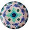 Maxwell & Williams Piatto da portata in maiolica con disegno floreale in confezione regalo, rotondo, porcellana, pesca, 36,5 cm