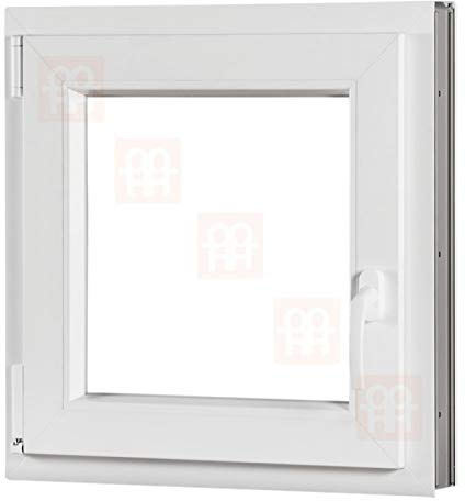 Kunststofffenster | 70x70 cm (700x700 mm) | weiß | Dreh-Kipp-Fenster | links