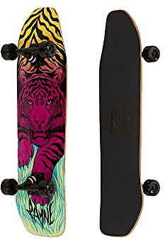 Rayne Longboards Tiger Double Kick Cruiser Skateboard, 81,3 cm, mehrfarbig